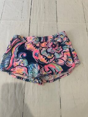 Lilly Pulitzer Cecile shorts nauti navy boho bateau girls size 6/7 medium